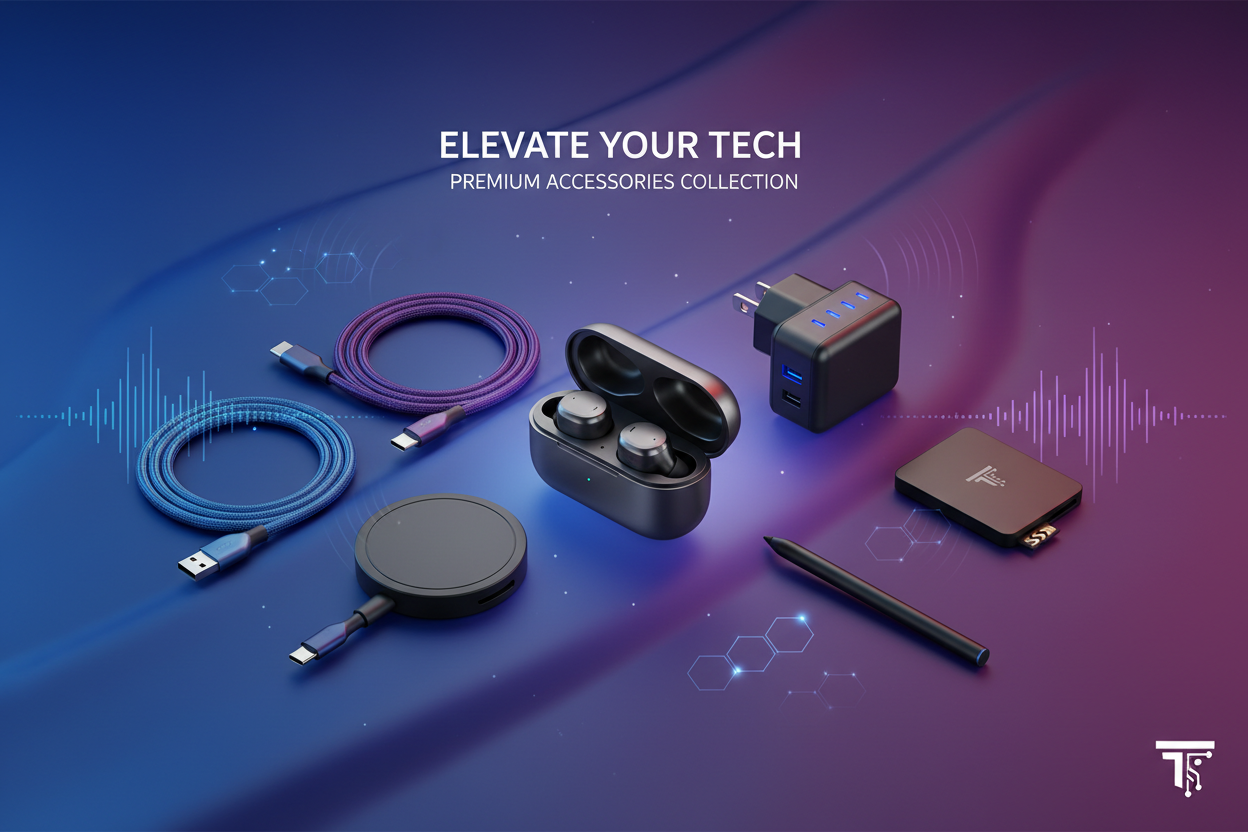 Imagen moderna para catálogo de audífonos y accesorios