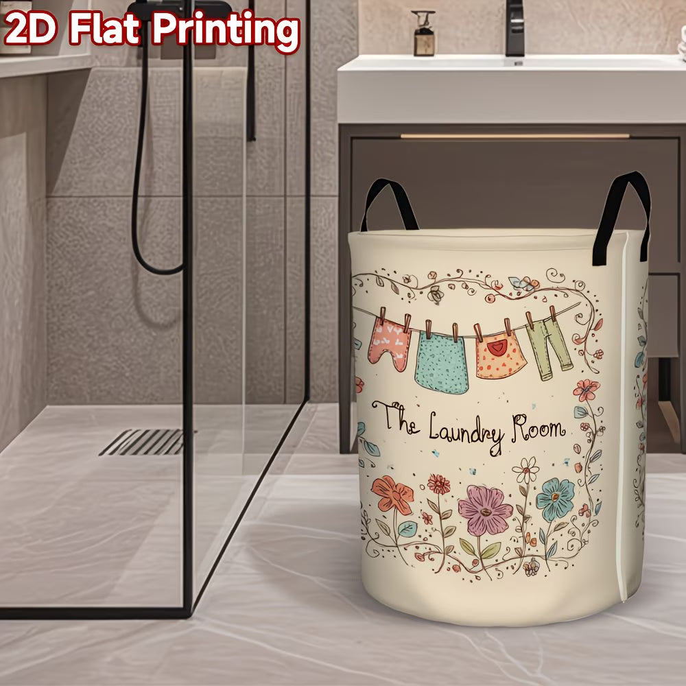 cesta plegable de genero floral