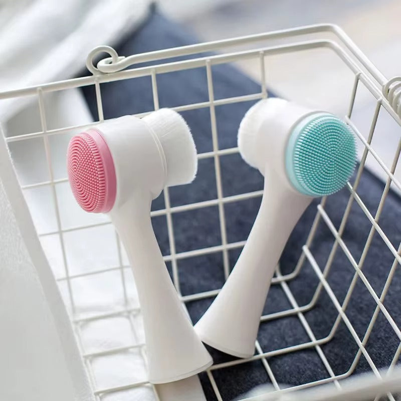 Cepillo Limpiador de Patas para Perros  Masajeador de Silicona Doble Cara para Pelaje Saludable