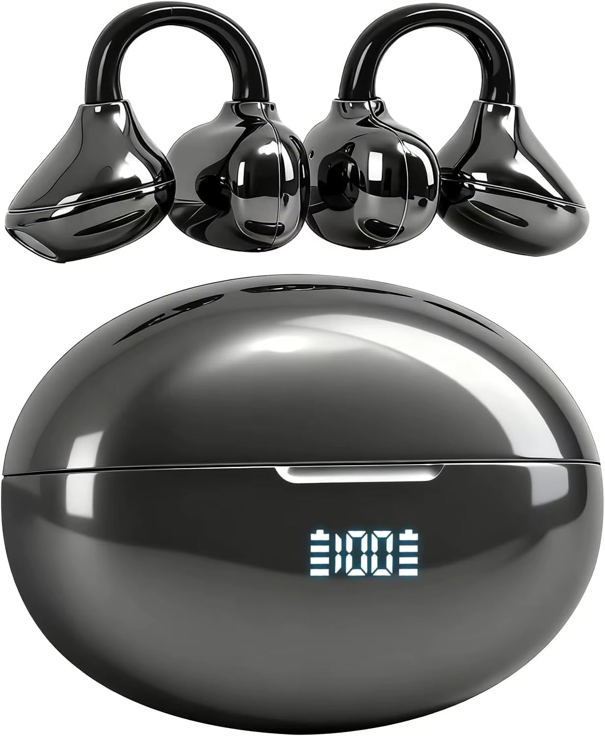 audifonos deportivos tipo gancho resistente al agua color negro blanco purpura 