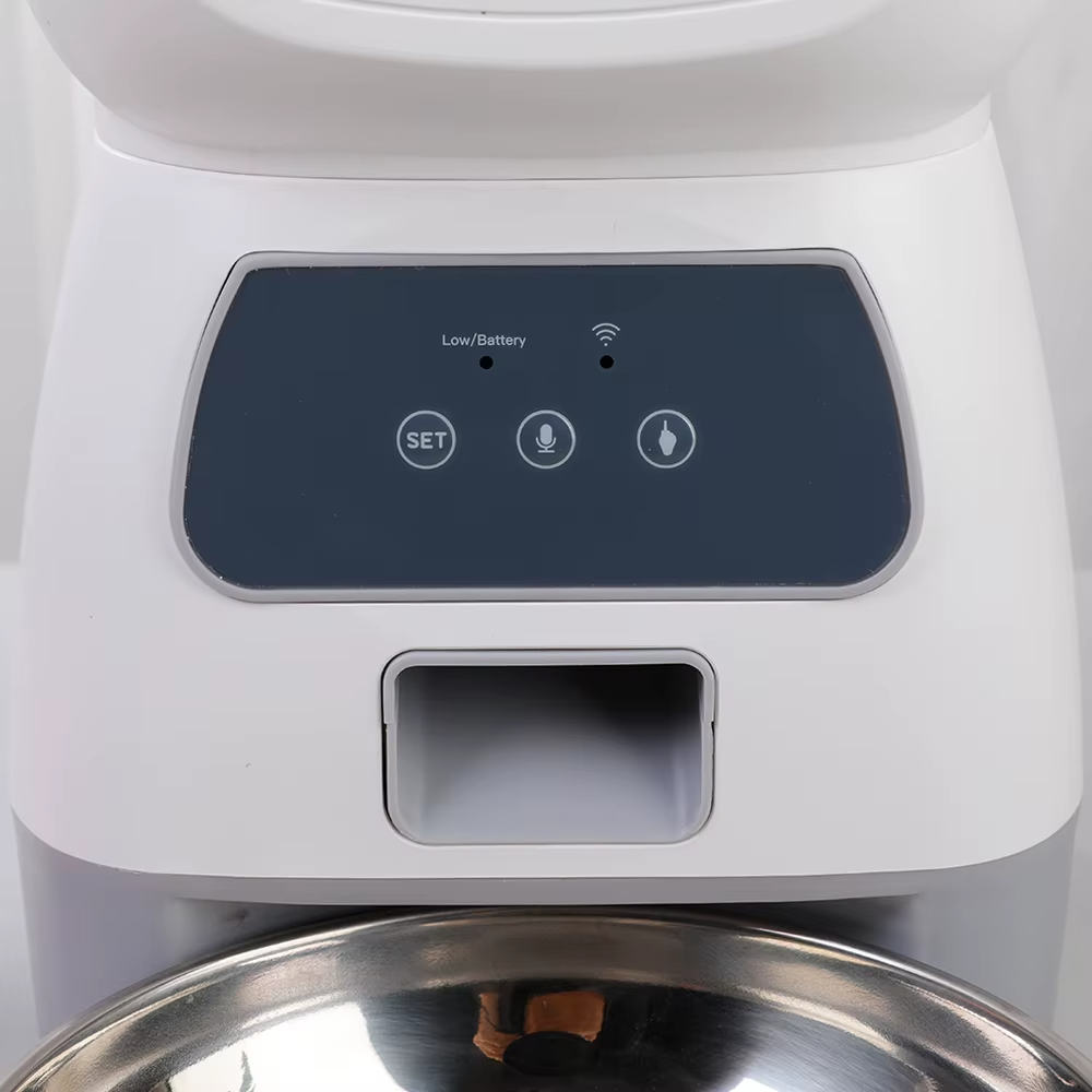 Comedero Automático para Gatos y Perros WiFi  Dispensador Inteligente 3.5L con Grabadora de Voz
