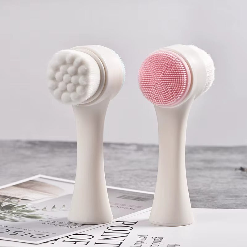 Cepillo Limpiador de Patas para Perros  Masajeador de Silicona Doble Cara para Pelaje Saludable