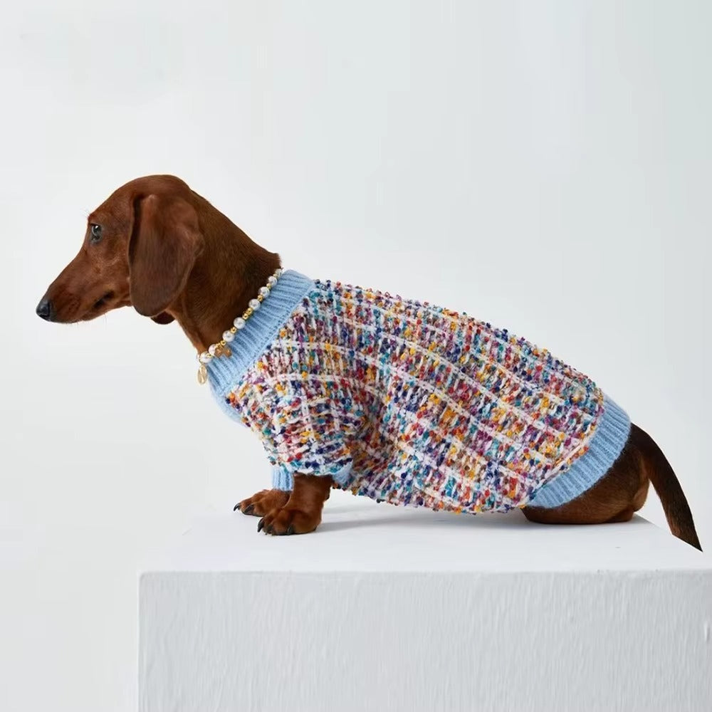 sueter de perrito salchicha de lana