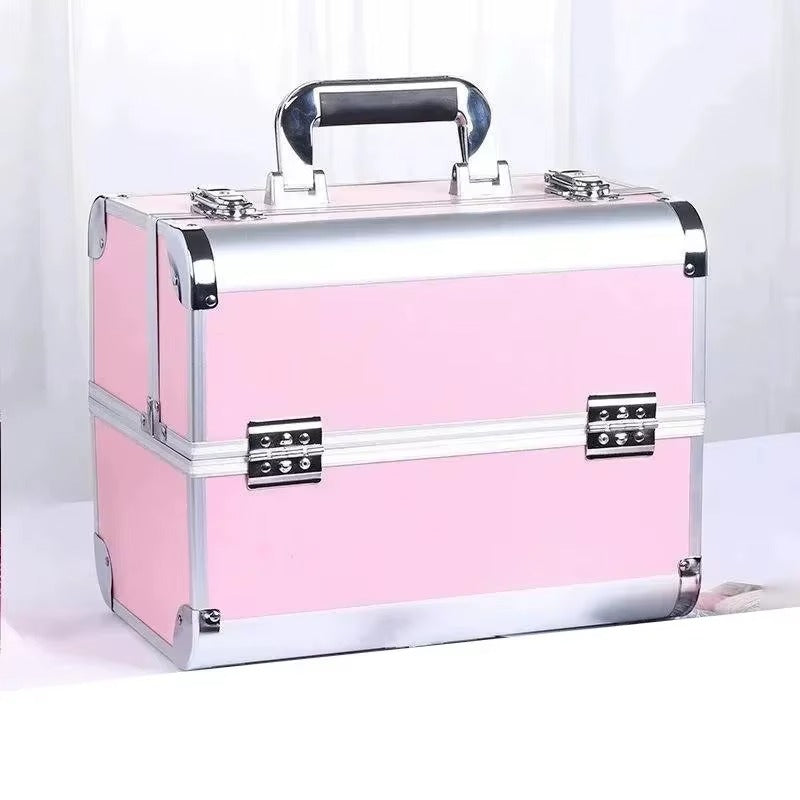 💄 Estuche de Maquillaje Profesional para Mujer - Organizador de Cosméticos de Aluminio 💅