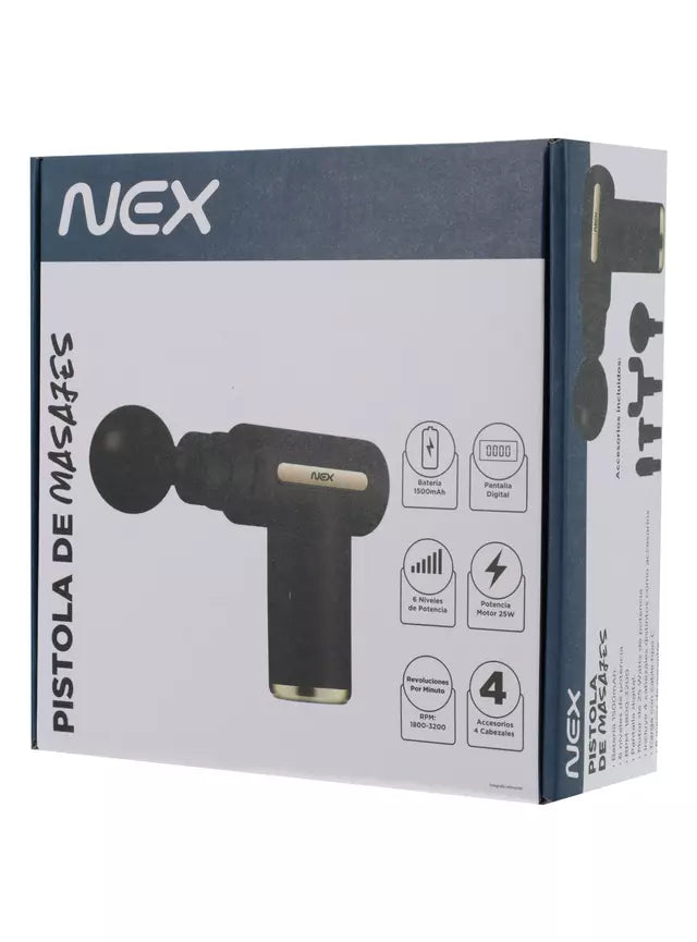 💆‍♀️ Pistola de Masaje Muscular 6 Niveles con Pantalla Digital y Estuche Premium