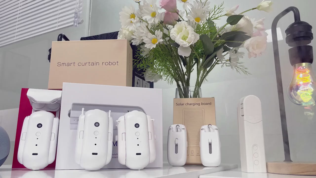 robot de Cortina Inteligente Bluetooth Control Automático Simple/Doble | Avatarbot CE