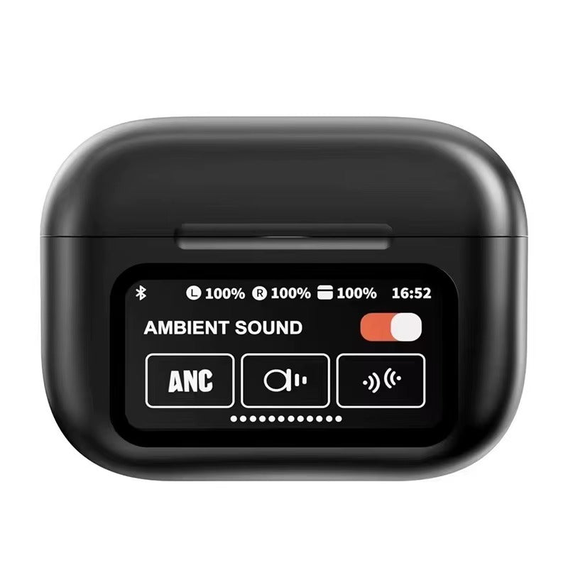 Audifonos  Bluetooth A9 Pro con Pantalla LCD Táctil y Cancelación Activa de Ruido