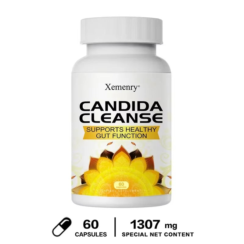 Candida Cleanse - Suplemento de limpieza intestinal y desintoxicación con antioxidantes naturales
